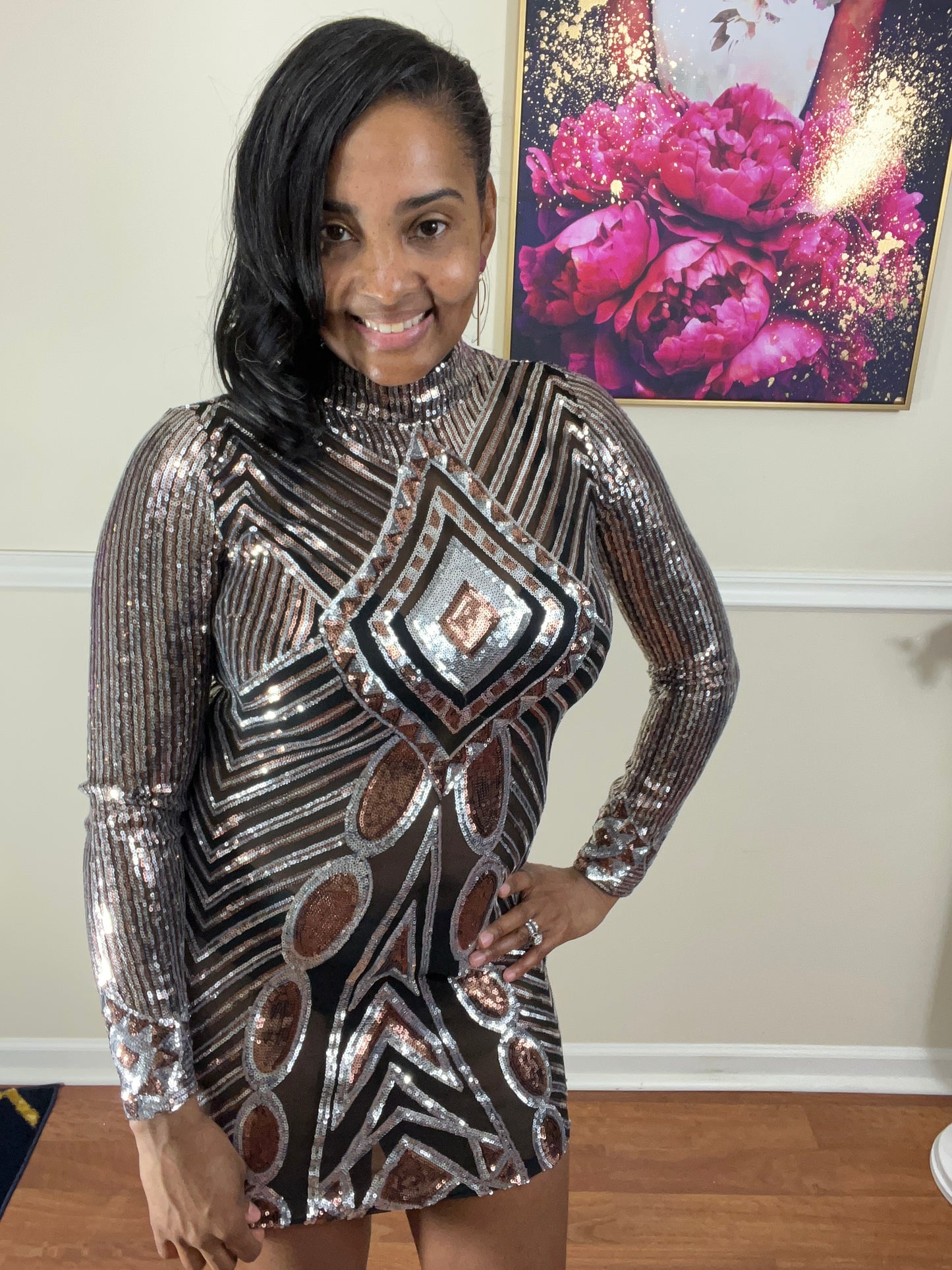 Queen Eva sequin dress