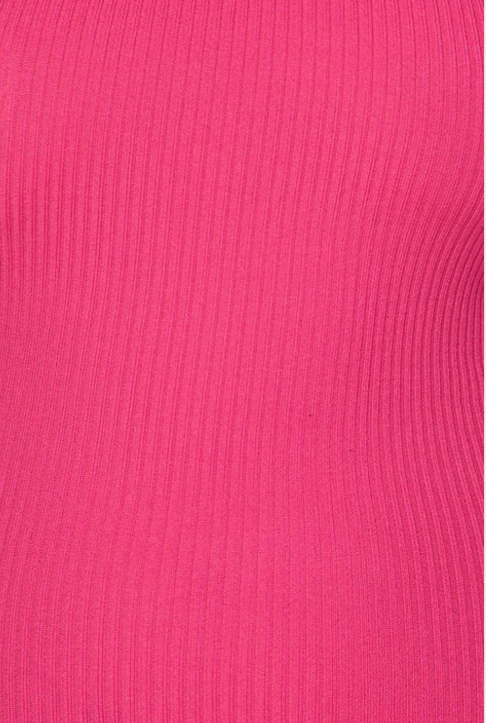 PINK ONE SHOULDER KNIT DRESS