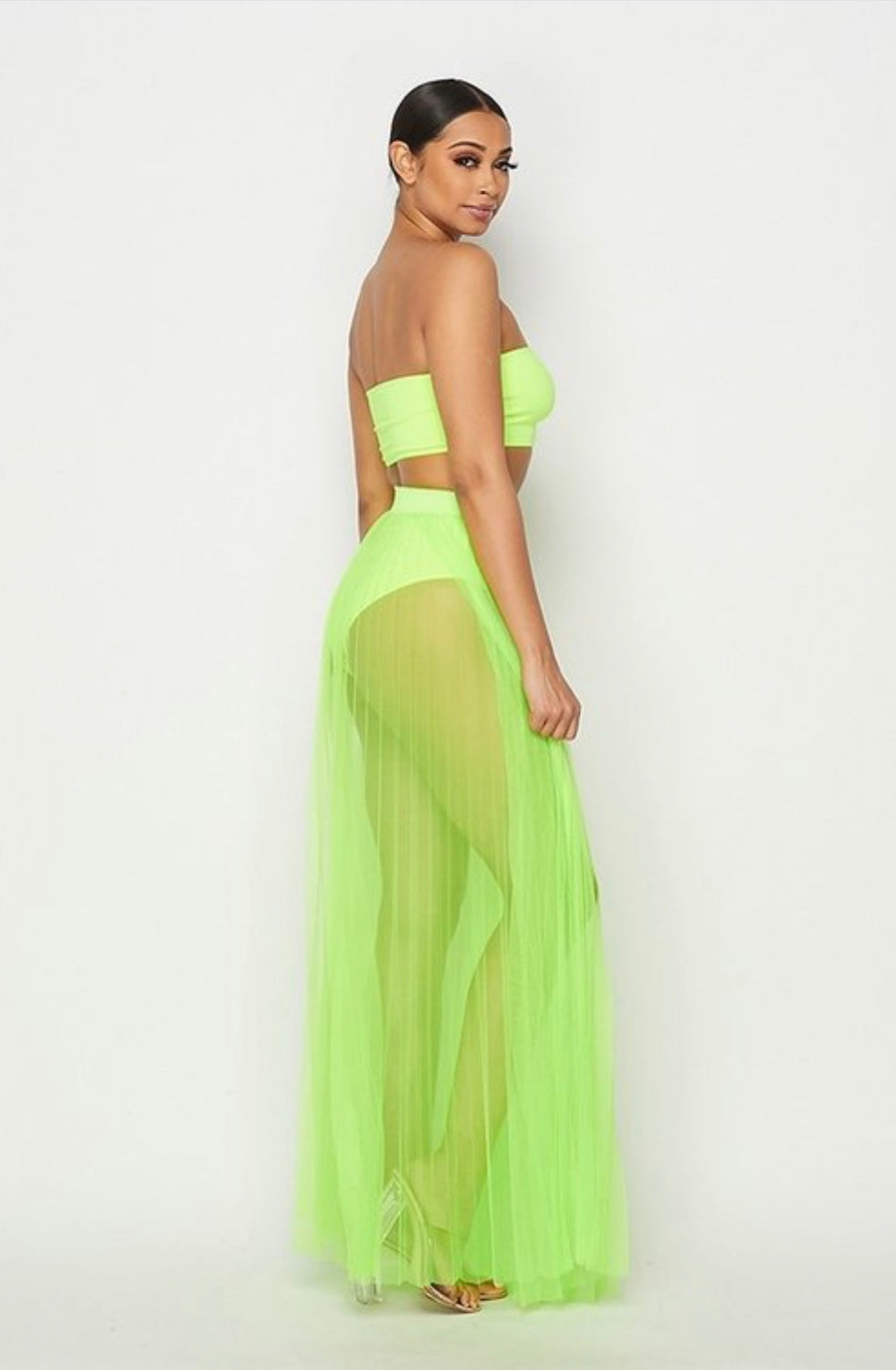 Lime Maxi Skirt