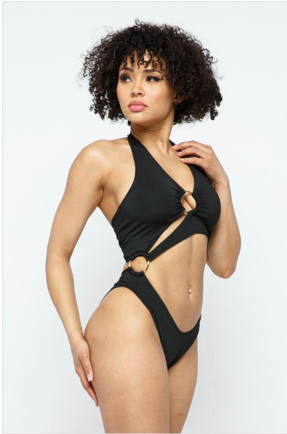 Black ring swimsuit