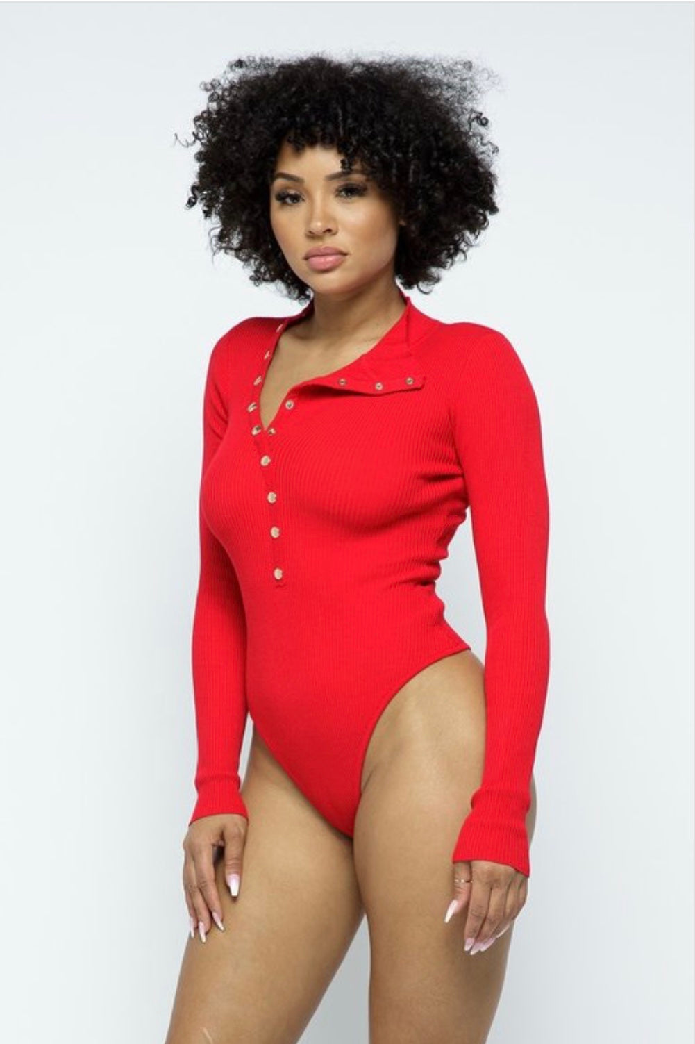 Long Sleeve Button Bodysuit