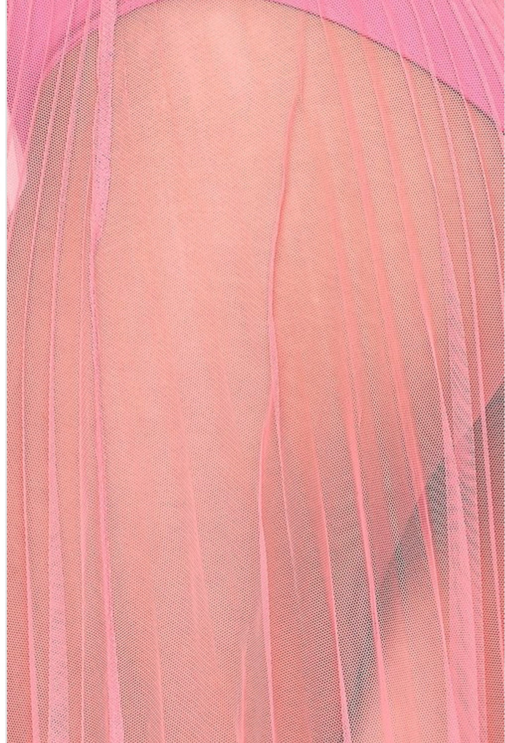 Pink Sheer Maxi Skirt