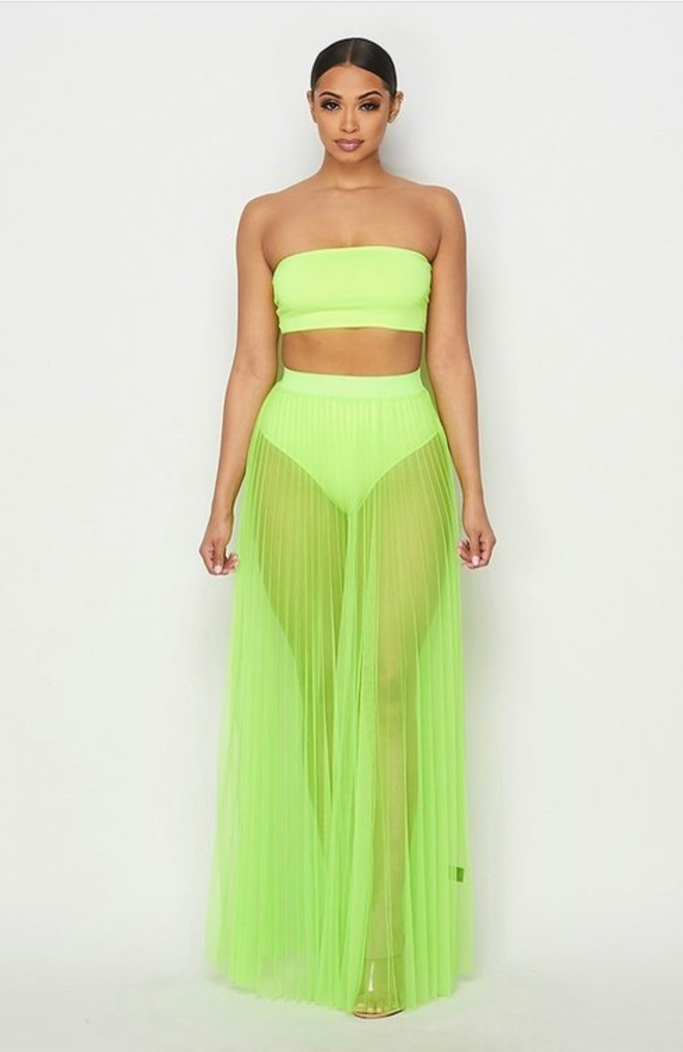 Lime Maxi Skirt