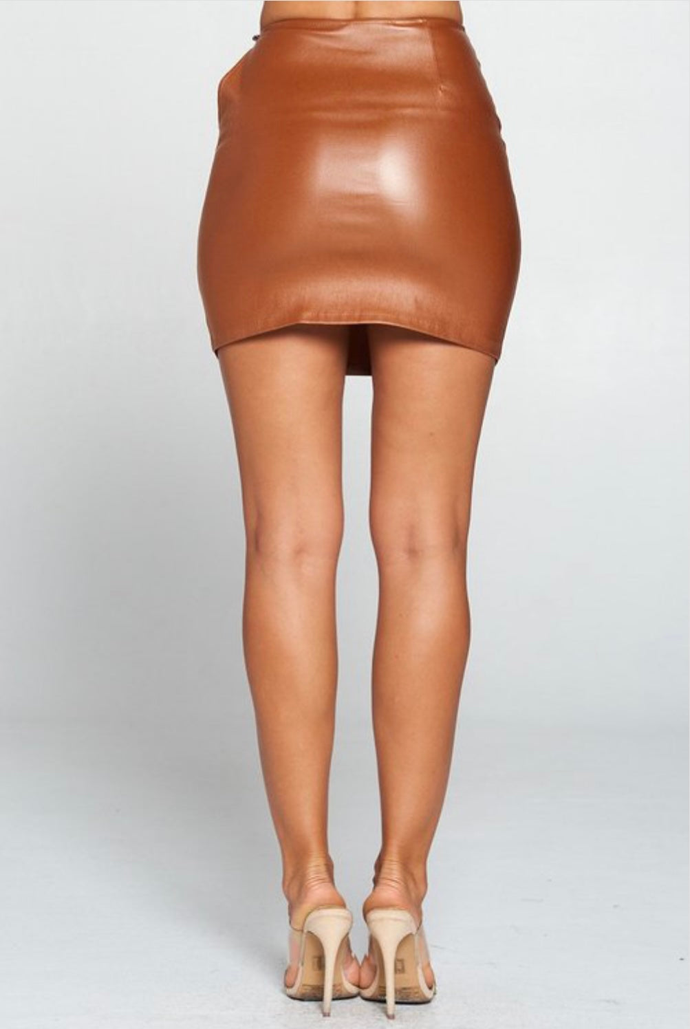 Camel cutout skirt