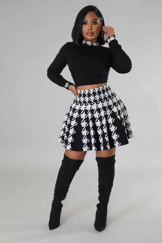 Expensive Views Skirt Set