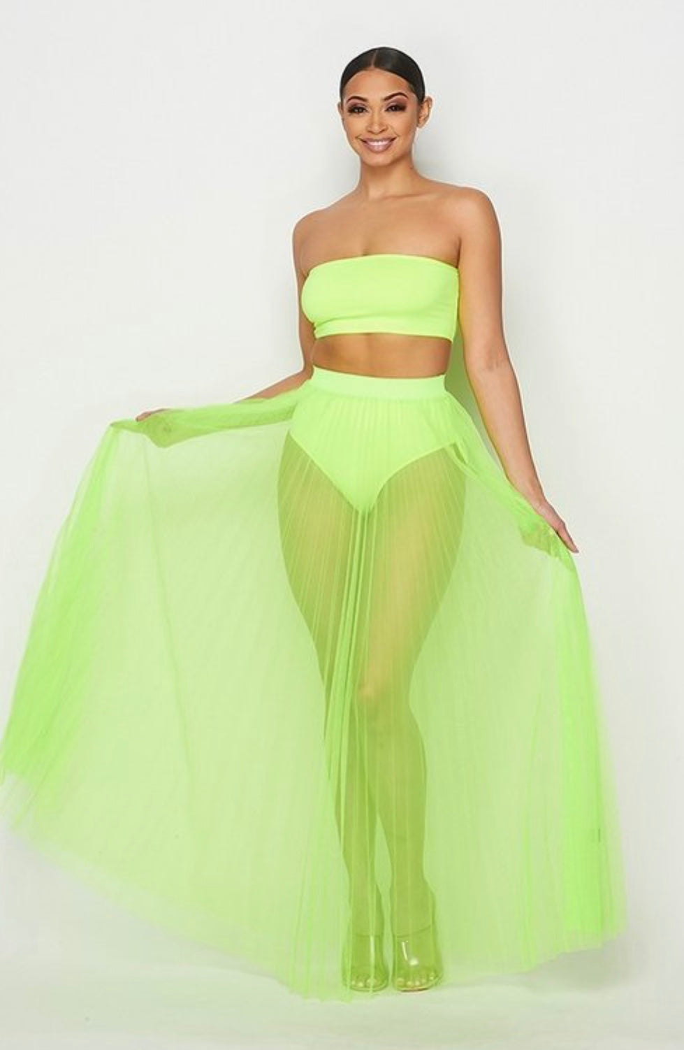 Lime Maxi Skirt