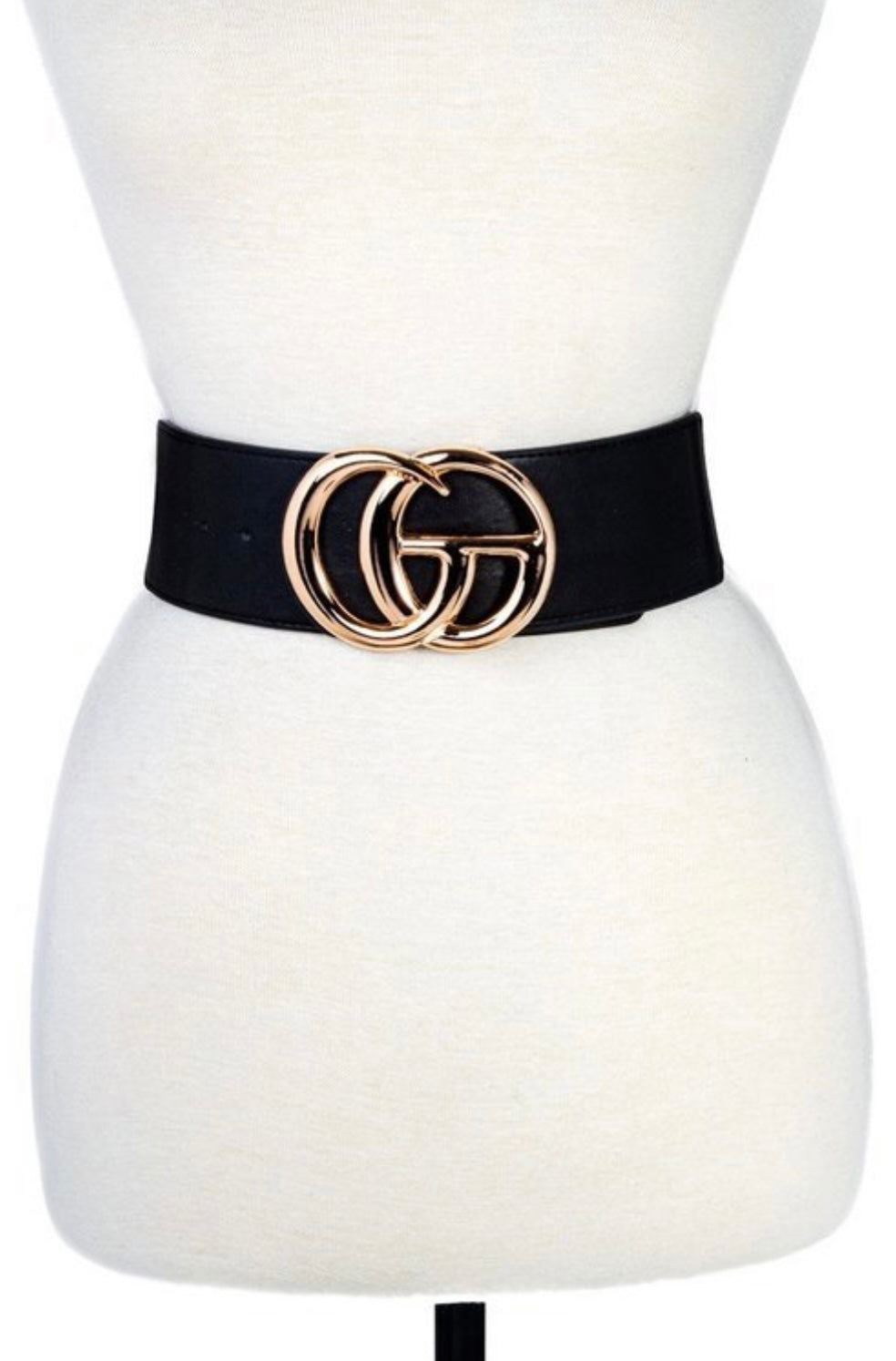 Faux Leather Wide buckle belt