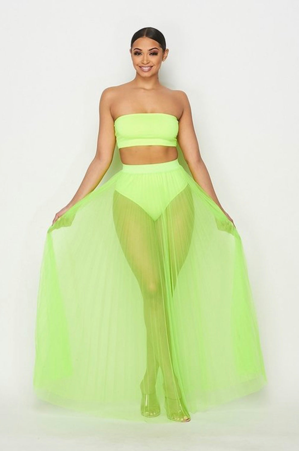 Lime Maxi Skirt